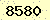 請輸入此驗證碼 : 8580