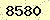 請輸入此驗證碼 : 8580