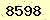 請輸入此驗證碼 : 8598