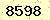 請輸入此驗證碼 : 8598