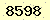 請輸入此驗證碼 : 8598