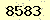 請輸入此驗證碼 : 8583