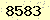 請輸入此驗證碼 : 8583