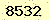 請輸入此驗證碼 : 8532