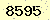請輸入此驗證碼 : 8595