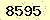 請輸入此驗證碼 : 8595