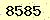 請輸入此驗證碼 : 8585