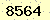 請輸入此驗證碼 : 8564
