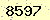 請輸入此驗證碼 : 8597