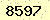 請輸入此驗證碼 : 8597