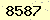 請輸入此驗證碼 : 8587