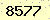 請輸入此驗證碼 : 8577
