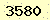 請輸入此驗證碼 : 3580