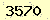 請輸入此驗證碼 : 3570