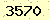 請輸入此驗證碼 : 3570