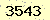 請輸入此驗證碼 : 3543