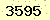 請輸入此驗證碼 : 3595