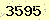 請輸入此驗證碼 : 3595