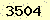 請輸入此驗證碼 : 3504