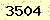 請輸入此驗證碼 : 3504