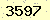 請輸入此驗證碼 : 3597