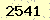 請輸入此驗證碼 : 2541