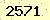 請輸入此驗證碼 : 2571