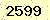 請輸入此驗證碼 : 2599