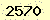 請輸入此驗證碼 : 2570