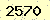 請輸入此驗證碼 : 2570