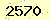 請輸入此驗證碼 : 2570