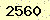 請輸入此驗證碼 : 2560