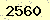 請輸入此驗證碼 : 2560