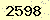 請輸入此驗證碼 : 2598
