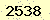 請輸入此驗證碼 : 2538