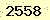 請輸入此驗證碼 : 2558