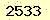 請輸入此驗證碼 : 2533
