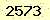 請輸入此驗證碼 : 2573