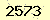 請輸入此驗證碼 : 2573