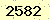 請輸入此驗證碼 : 2582