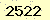 請輸入此驗證碼 : 2522
