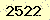 請輸入此驗證碼 : 2522
