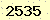 請輸入此驗證碼 : 2535