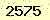 請輸入此驗證碼 : 2575