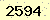 請輸入此驗證碼 : 2594