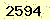 請輸入此驗證碼 : 2594