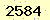 請輸入此驗證碼 : 2584