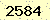 請輸入此驗證碼 : 2584