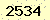 請輸入此驗證碼 : 2534