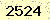 請輸入此驗證碼 : 2524